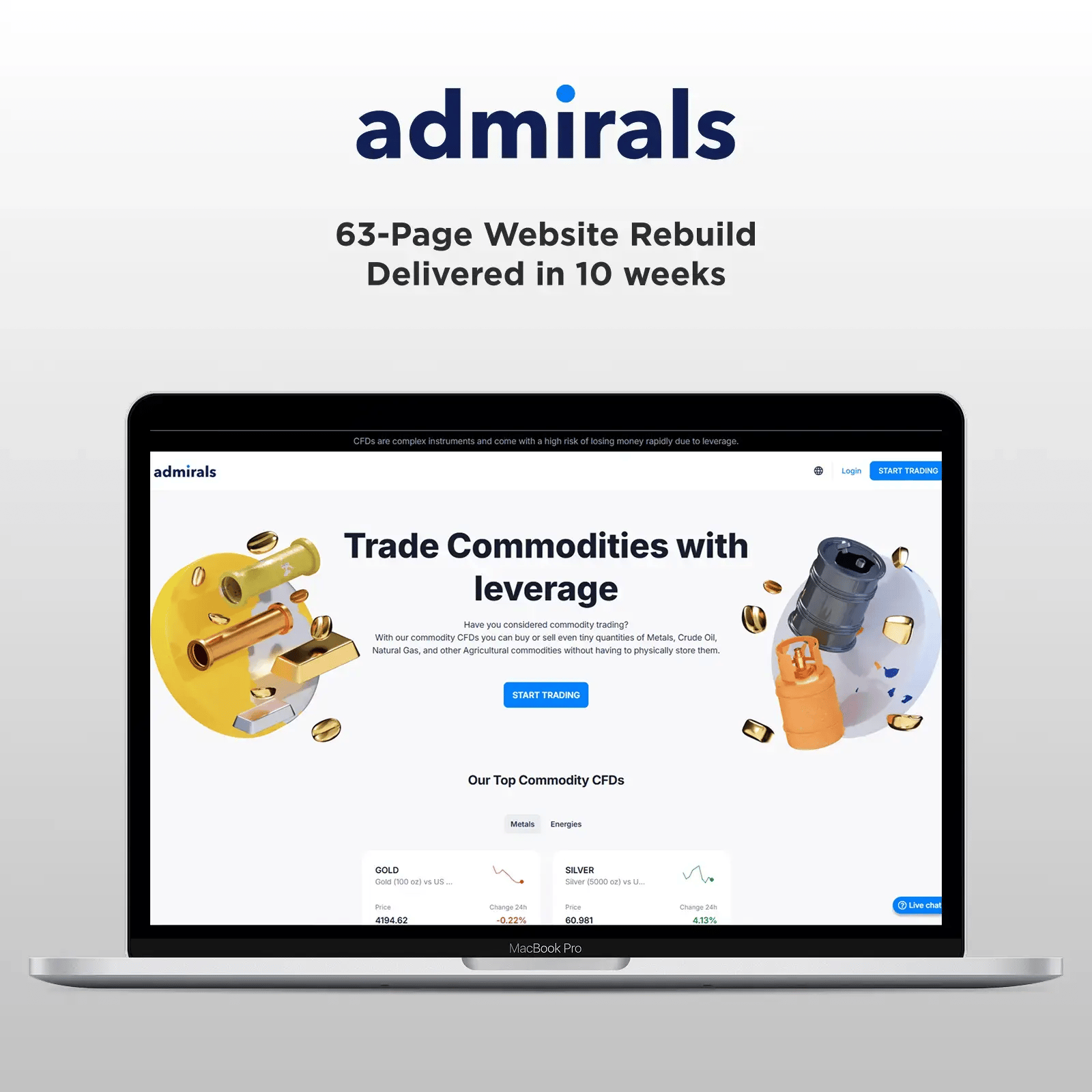 63-page website rebuild